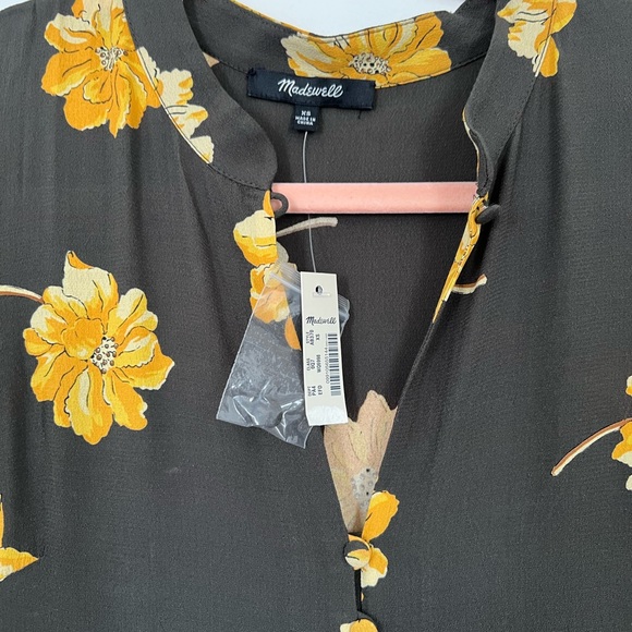 Madewell Button-Front Tier Dress in Fall Flowers - Picture 11 of 15